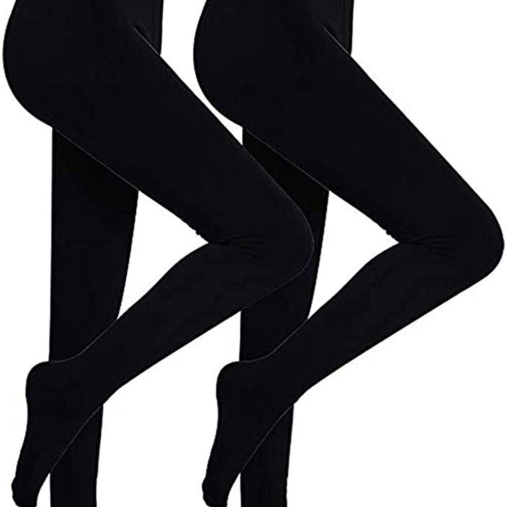 Womens Winter Warm Leggings Elastic Velvet Fleece Lined Thick Tight Leggings/2p